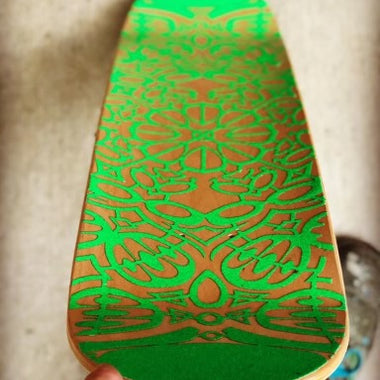 Green Mandala Skatedeck